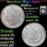 ***Auction Highlight*** 1890-s Morgan Dollar $1 Graded Select Unc+ PL By USCG (fc)
