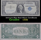 1957A $1 Blue Seal Silver Certificate . . Grades vf, very fine