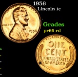 1956 Lincoln Cent 1c Grades Gem+ Proof Red