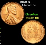 1953-s Lincoln Cent 1c Grades Select+ Unc RD