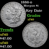 1886-o Morgan Dollar $1 Grades xf