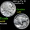 1913-p Ty II Buffalo Nickel 5c Grades Select AU