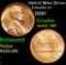 1963-d Mint Error Lincoln Cent 1c Grades Select+ Unc RD