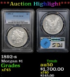 ***Auction Highlight*** PCGS 1892-s Morgan Dollar $1 Graded xf45 By PCGS (fc)