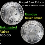 Draped Bust Tribute Silver Round
