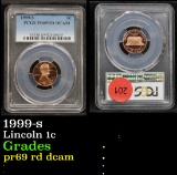 PCGS 1999-s Lincoln Cent 1c Graded pr69 rd dcam By PCGS
