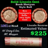 *Auction Highlight* Key Date 1931-s Wheat Cent end, Mixed small cents 1c orig shotgun roll, WOW (fc)