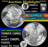 ***Auction Highlight*** 1880-s Morgan Dollar $1 Graded GEM Unc DMPL By USCG (fc)