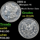 1891-o Morgan Dollar $1 Grades AU Details