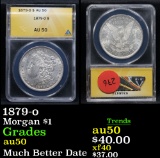 ANACS 1879-o Morgan Dollar $1 Graded au50 By AnaCS