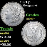 1921-p Morgan Dollar $1 Grades Select+ Unc