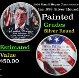 2004 Ronald Regan Commerative Silver Round