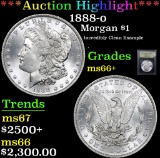 ***Auction Highlight*** 1888-o Morgan Dollar $1 Graded GEM++ Unc By USCG (fc)