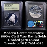 1995-s Civil War Modern Commerative $1 1 Graded GEM++ Proof Deep Cameo By USCG