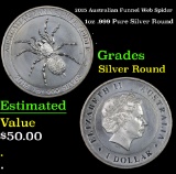 2015 Australian Funnel Web Spider Silver Round