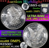 ***Auction Highlight*** 1885-o Morgan Dollar $1 Graded GEM+ DMPL By USCG (fc)