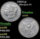1884-p Morgan Dollar $1 Grades Select AU