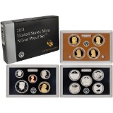2011 United States Mint Silver Proof Set - 14 pc set, about 1 1/2 ounces of pure silver . .