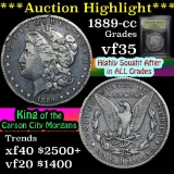 ***Auction Highlight*** 1889-cc Morgan Dollar $1 Graded vf++ By USCG (fc)