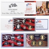 2007 United States Mint Silver Proof Set - 14 Piece set, about 1 1/2 ounces of pure silver . .