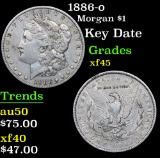 1886-o Morgan Dollar $1 Grades xf+