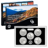 2014 United States Mint America the Beautiful Quarters Silver Proof Set . .