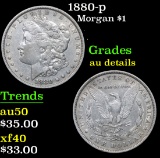 1880-p Morgan Dollar $1 Grades AU Details