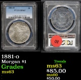 PCGS 1881-o Morgan Dollar $1 Graded ms63 By PCGS
