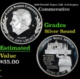 2010 Ronald Regan Life And Legacy Silver Round