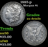 1885-p Morgan Dollar $1 Grades AU Details