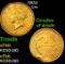 1851 Gold Dollar $1 Grades xf details
