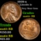 1929-s Lincoln Cent 1c Grades Choice+ Unc RB