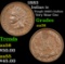 1883 Indian Cent 1c Grades Choice AU/BU Slider