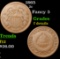 1865 Two Cent Piece 2c Grades f details