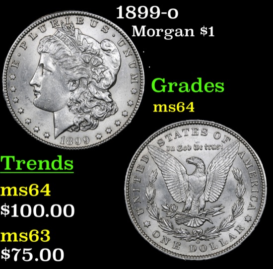 1899-o Morgan Dollar $1 Grades Choice Unc