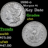 1886-o Morgan Dollar $1 Grades xf+