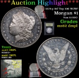 ***Auction Highlight*** 1878-p 8tf Top 100 WOW! Morgan Dollar $1 Graded Select Unc DMPL By USCG (fc)