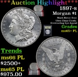 ***Auction Highlight*** 1897-s Morgan Dollar $1 Graded GEM+ PL By USCG (fc)