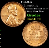 1940-s Lincoln Cent 1c Grades Choice+ Unc RD