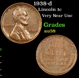 1938-d Lincoln Cent 1c Grades Choice AU/BU Slider