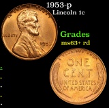 1953-p Lincoln Cent 1c Grades Select+ Unc RD