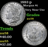 1882-p Morgan Dollar $1 Grades Choice AU/BU Slider