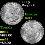 1890-p Morgan Dollar $1 Grades Select+ Unc