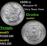 1898-o Morgan Dollar $1 Grades Choice+ Unc