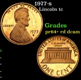 1977-s Lincoln Cent 1c Grades Gem+ Proof Red DCAM