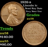 1926-s Lincoln Cent 1c Grades Choice AU/BU Slider