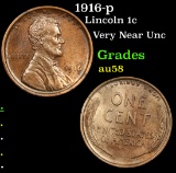 1916-p Lincoln Cent 1c Grades Choice AU/BU Slider