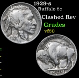 1929-s Buffalo Nickel 5c Grades vf++