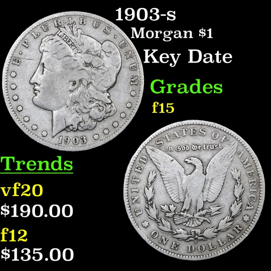 1903-s Morgan Dollar $1 Grades f+