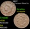 1827 Coronet Head Large Cent 1c Grades vf details